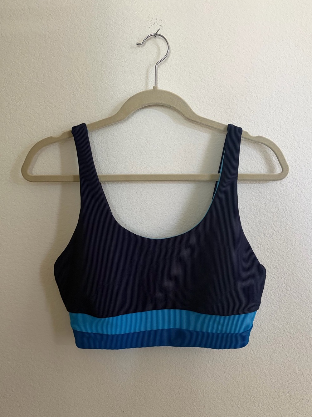 Beach Riot Navy Stripe Bikini Top